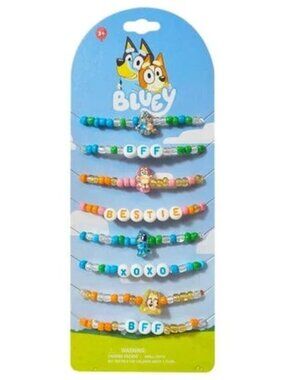 Bluey Women’s BFF Beaded Bracelets Set – 8 Designs Friendship Jewelry